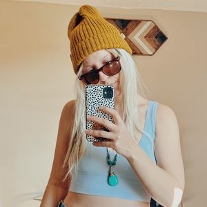 Yellow Wool Beanie